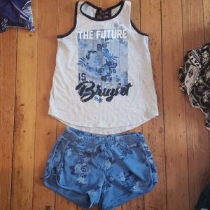 Girls tank and short set